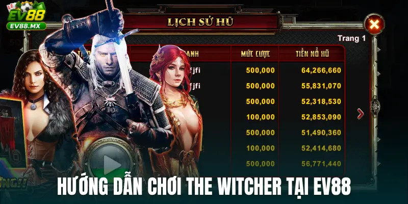 Hướng dẫn chơi The Witcher tại EV88